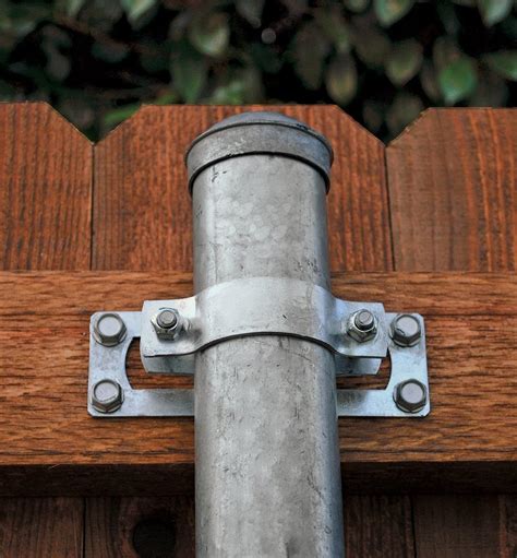 bracket to attach wood to metal fence post|galvanized fence post for wood.